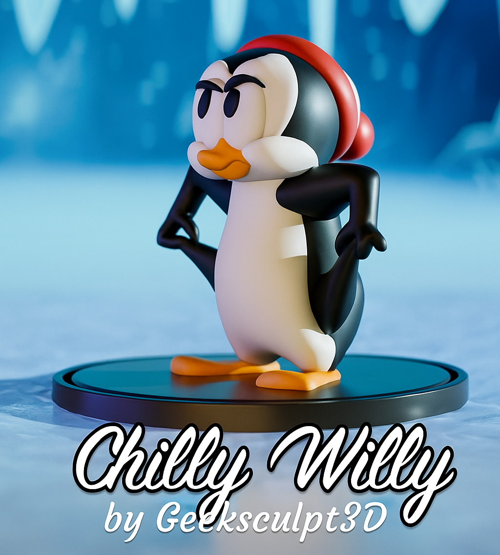 Chilly Willy Adorable Figurine for Collectors 3D 3MF Model