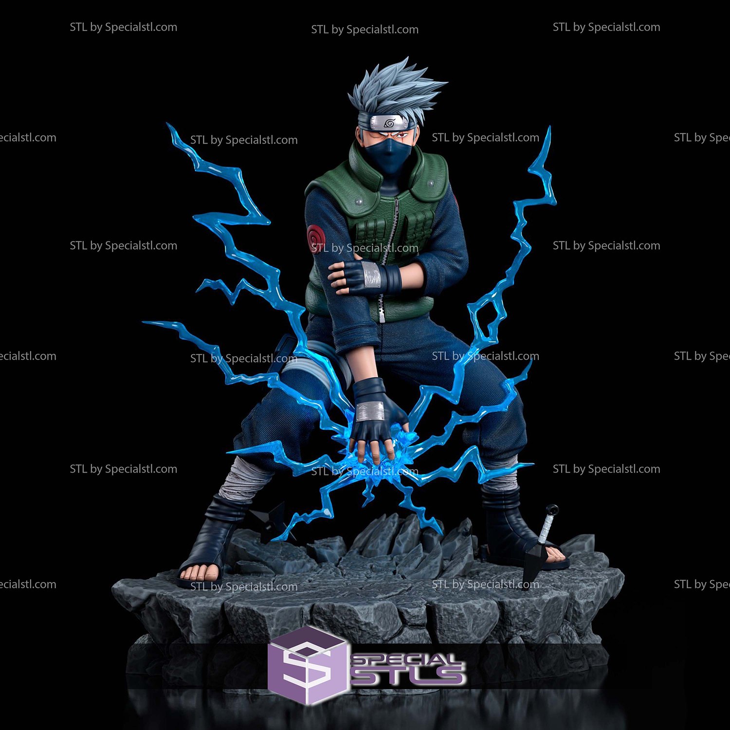 Hatake Kakashi The Copy Ninja 3D Printer Files STL Model — view 2