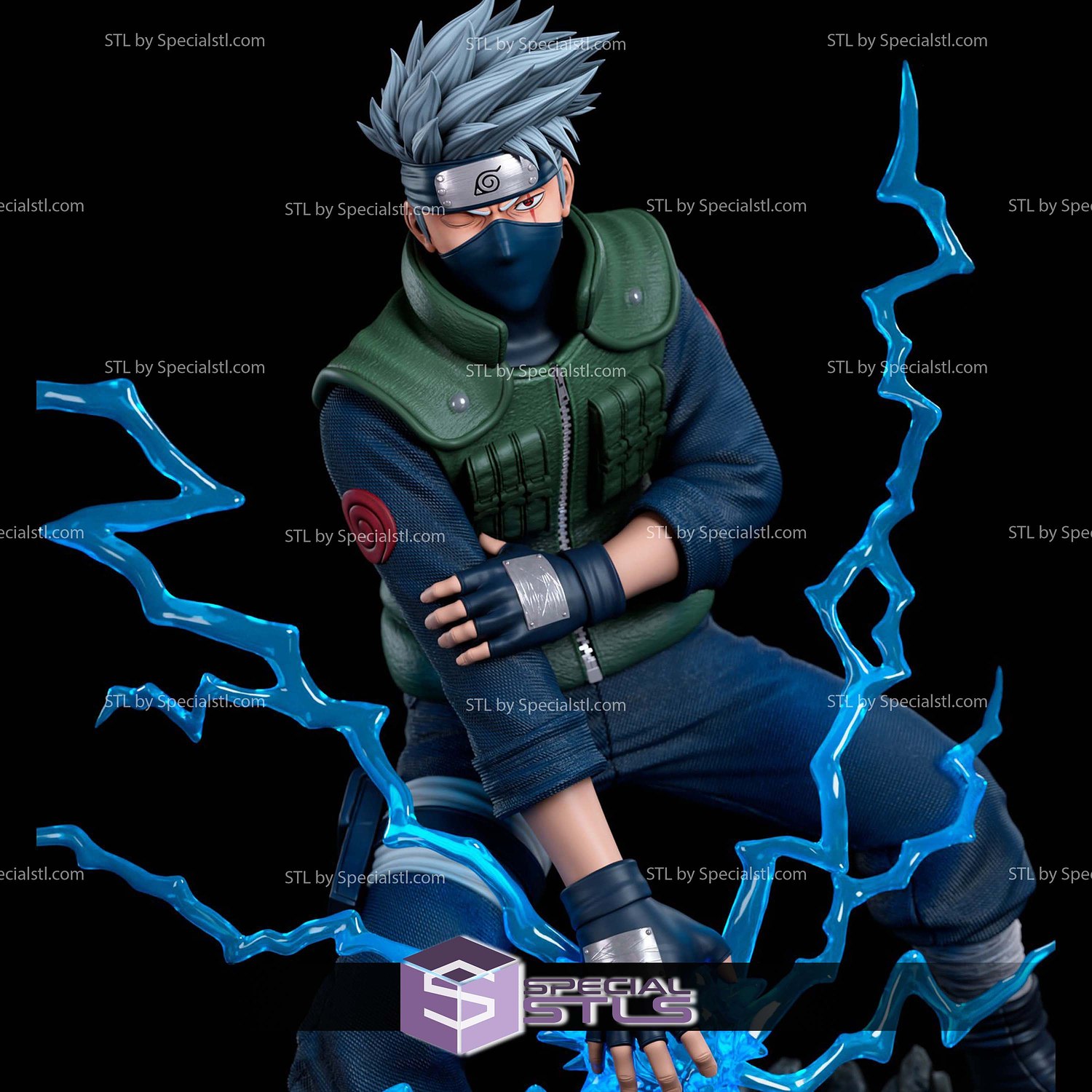 Hatake Kakashi The Copy Ninja 3D Printer Files STL Model — view 3