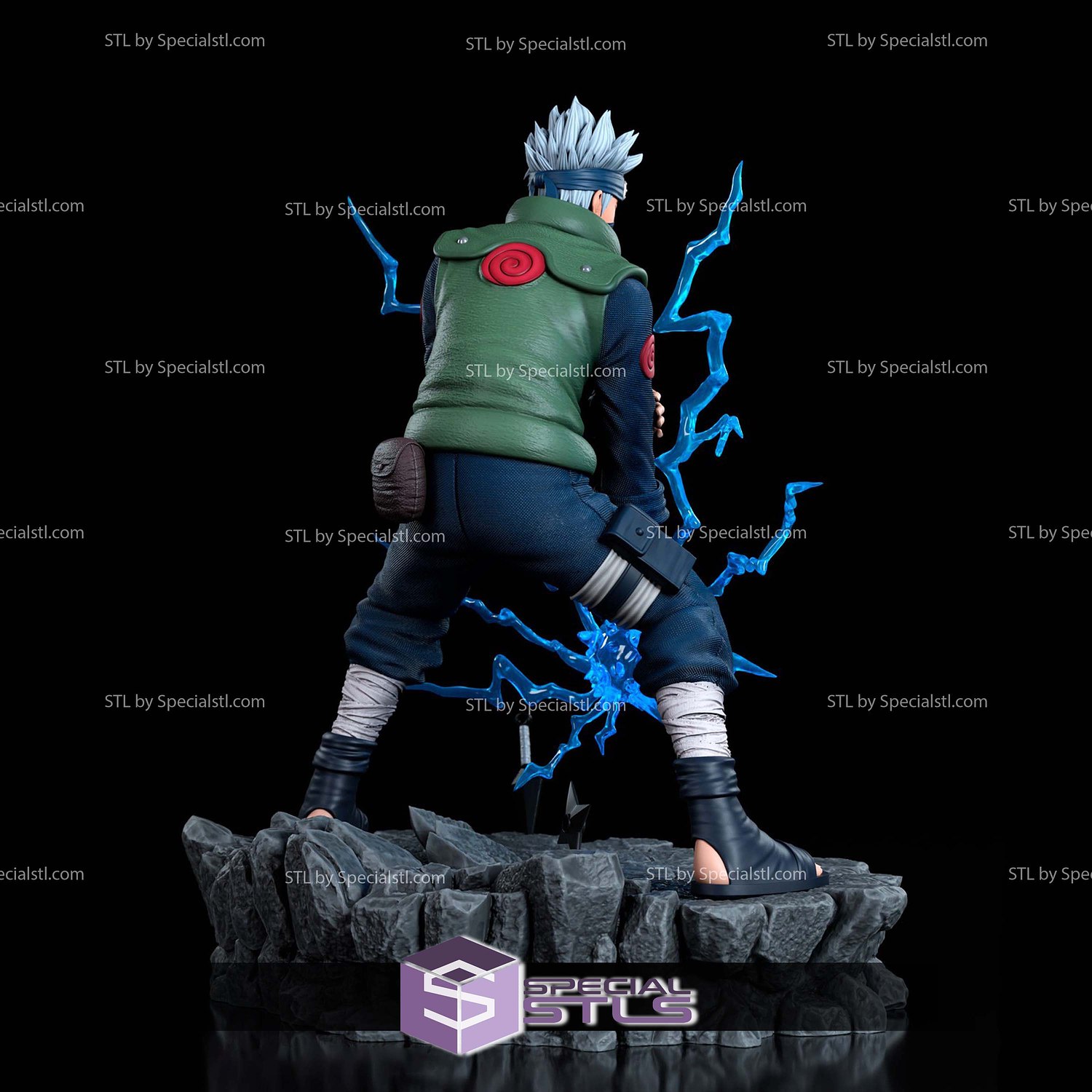 Hatake Kakashi The Copy Ninja 3D Printer Files STL Model — view 5