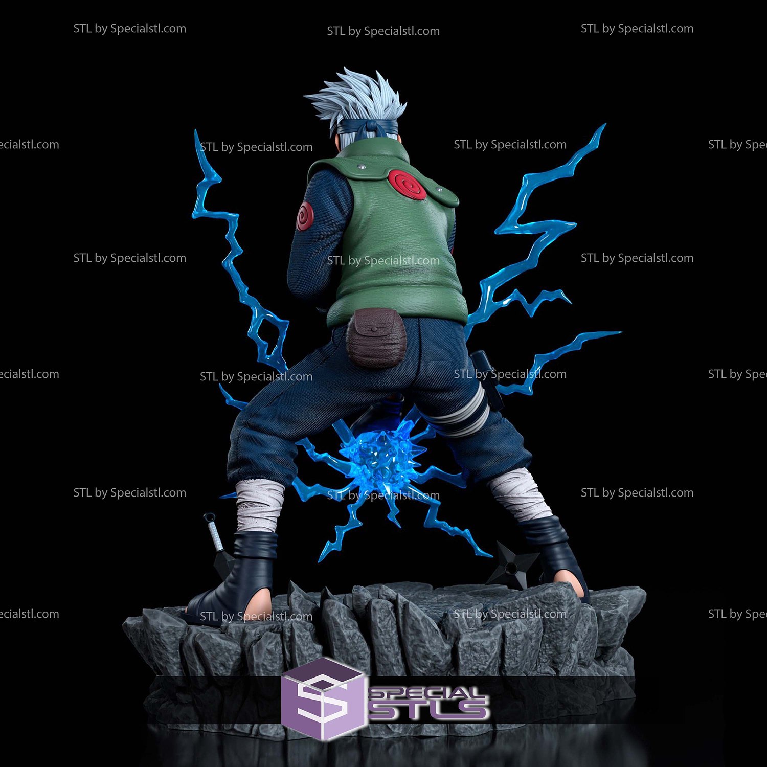 Hatake Kakashi The Copy Ninja 3D Printer Files STL Model — view 6