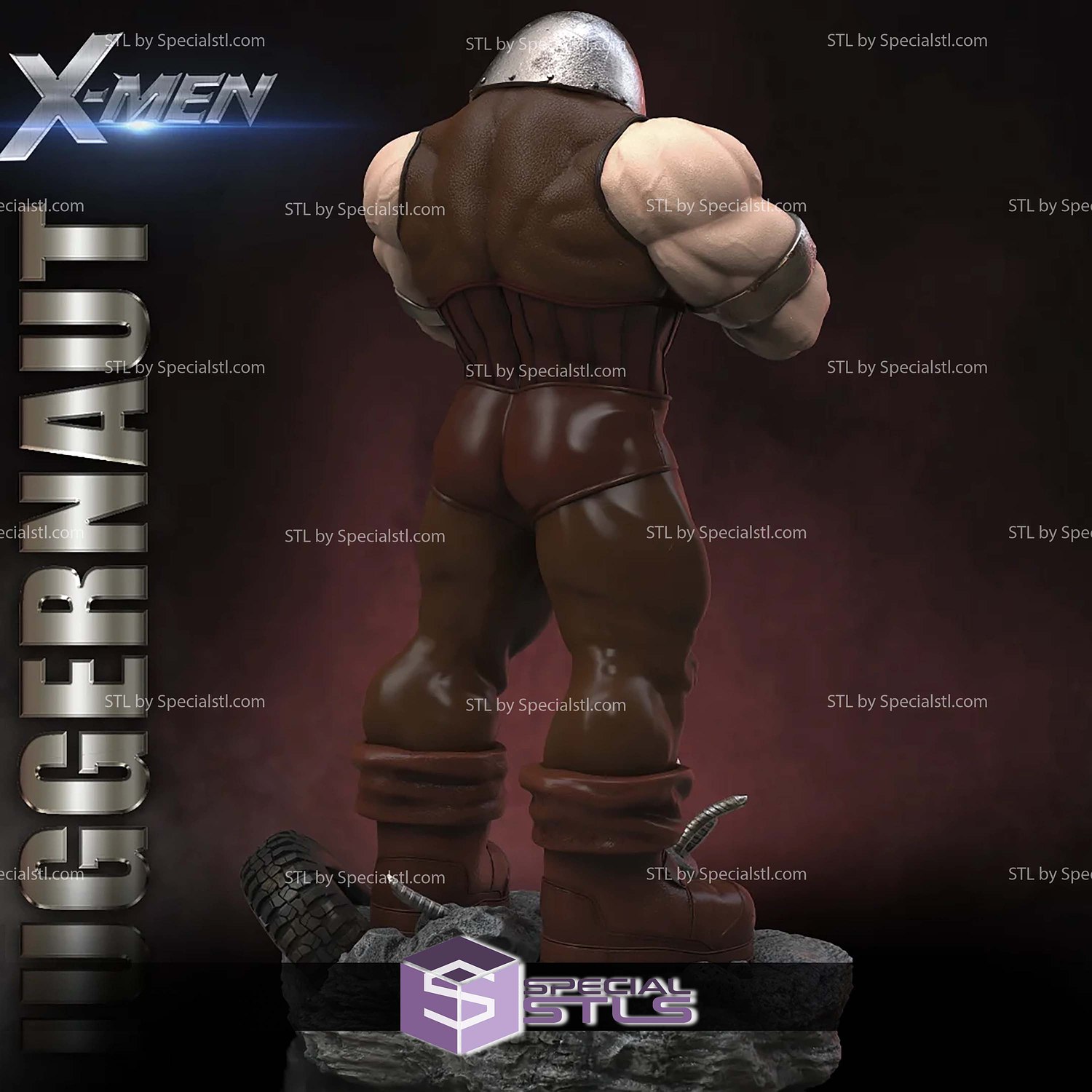 Juggernaut Signature Pose 3D Printer Files STL Model — view 2