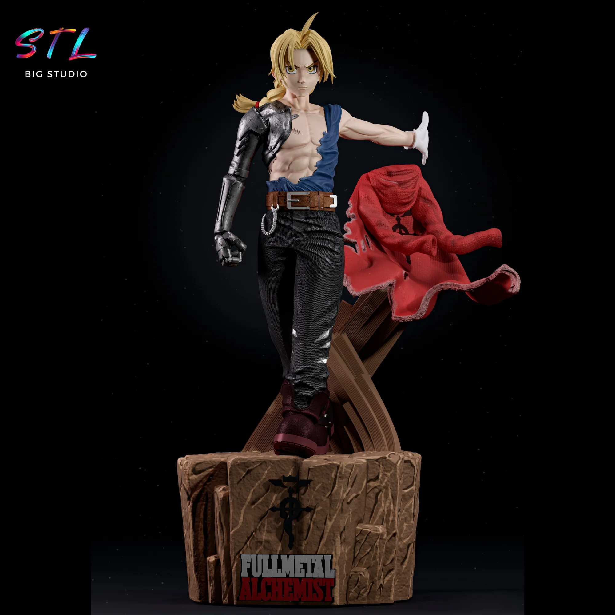 Edward Elric STL | Fullmetal Alchemist 3D Printable Figure Model
