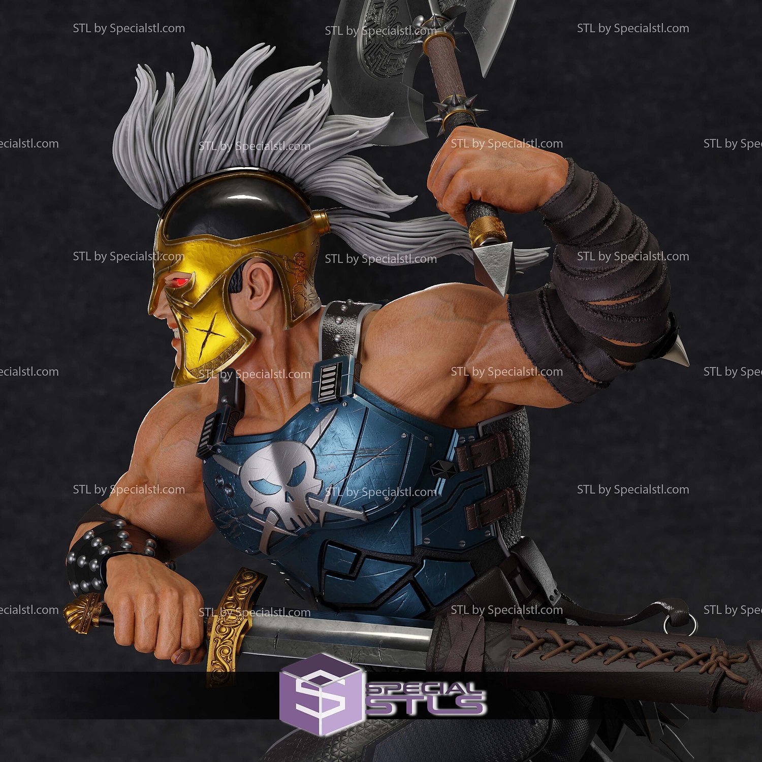Ares Marvel Viallin 3D Print Files STL Model — view 2