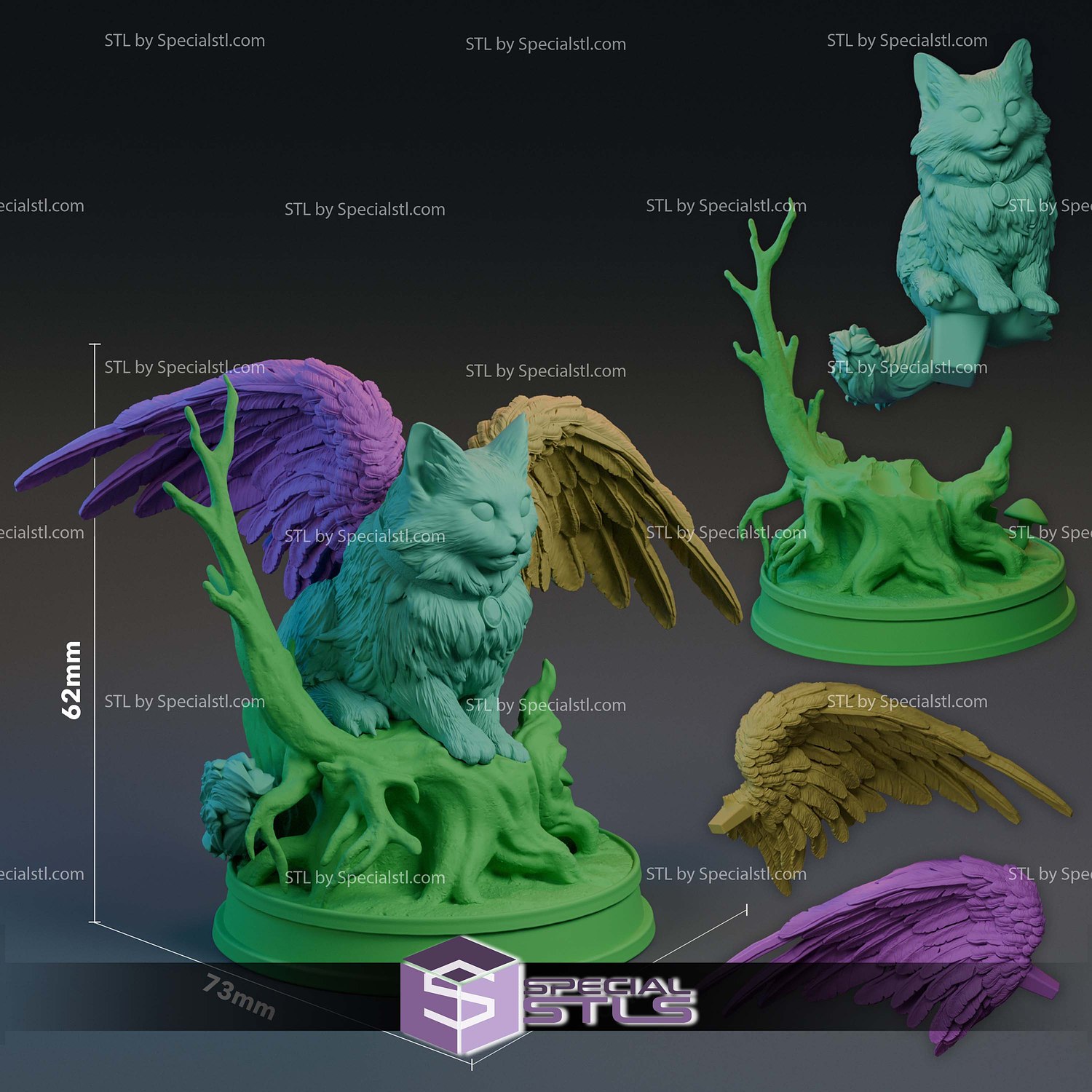 Tara Baldurs Gate STL Files 3D Model — view 5