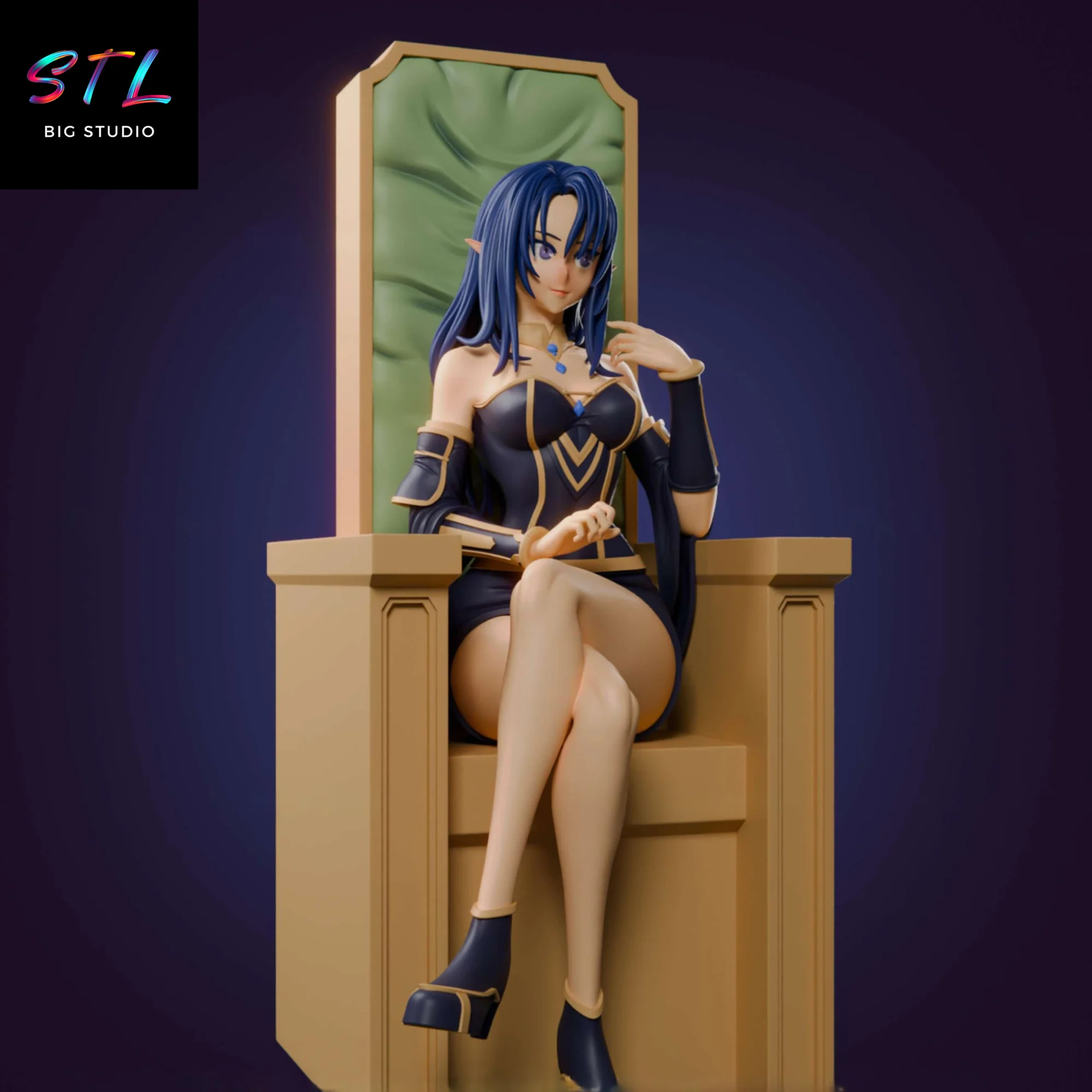 Gamma STL | The Eminence in Shadow | Figure for 3D Printing Model — view 2