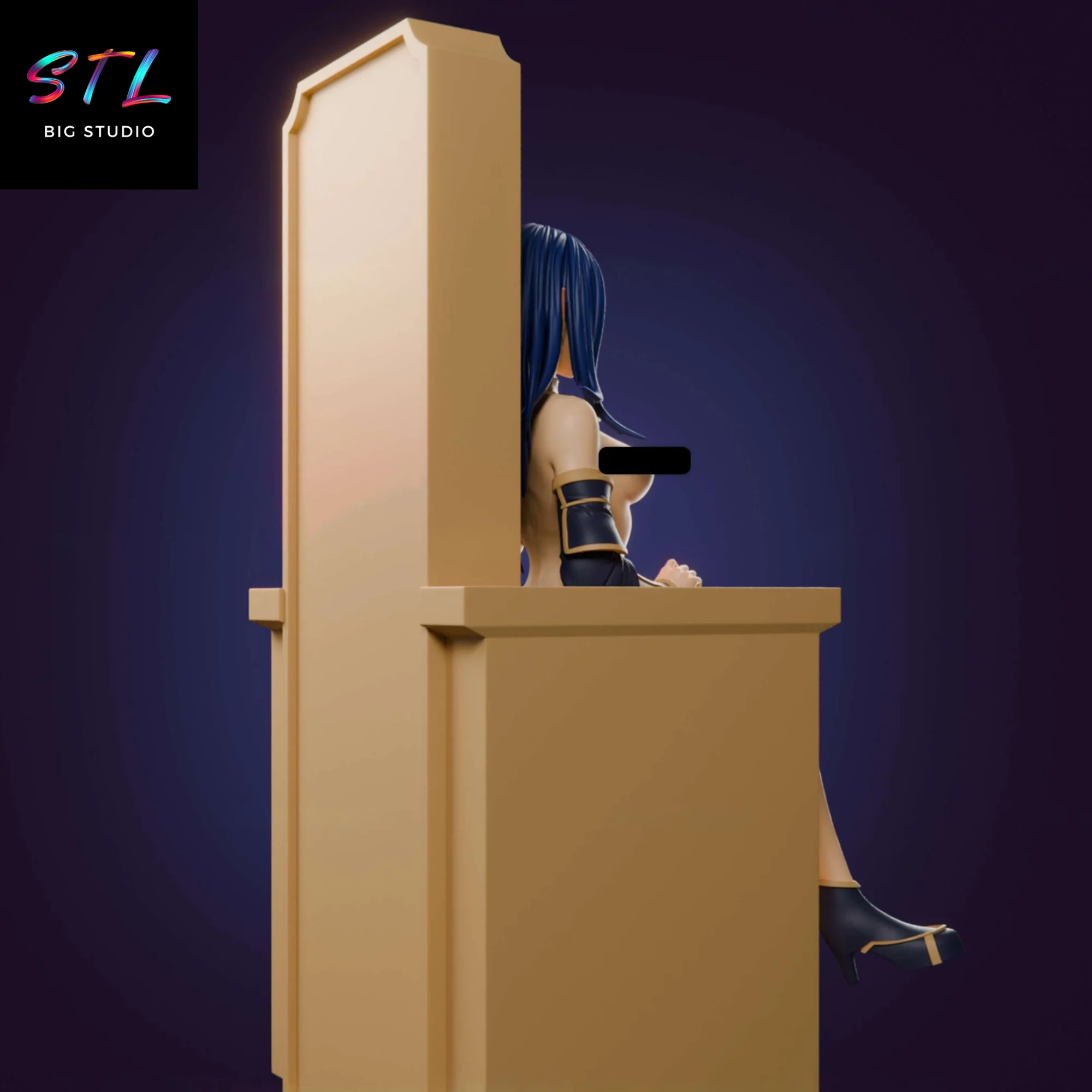 Gamma STL | The Eminence in Shadow | Figure for 3D Printing Model — view 4