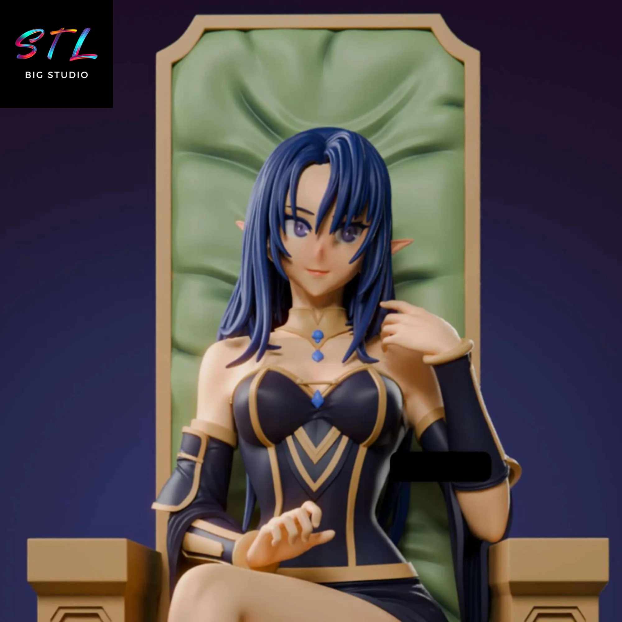 Gamma STL | The Eminence in Shadow | Figure for 3D Printing Model — view 5