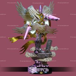 MagnaAngemon HolyAngemon Digimon 3D Printer Files STL Model