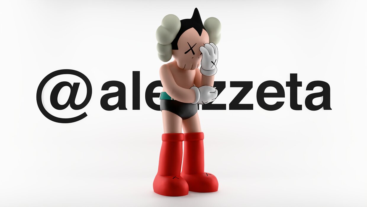 Kaws Astroboy for Print 3D BLEND Model — view 2