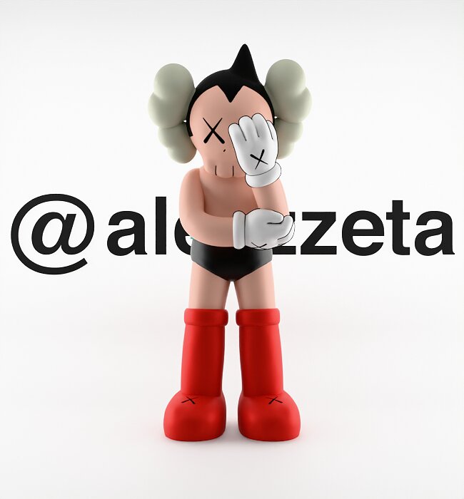 Kaws Astroboy for Print 3D BLEND Model — view 3