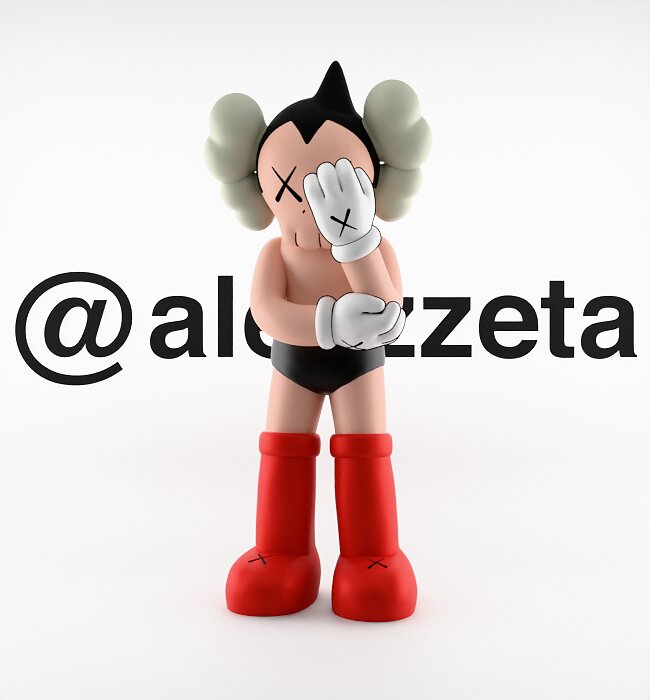 Kaws Astroboy for Print 3D BLEND Model — view 4