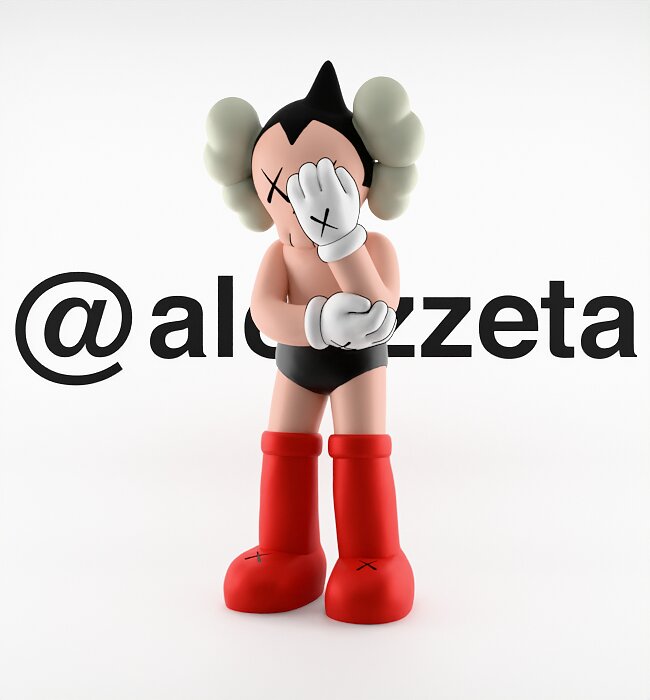 Kaws Astroboy for Print 3D BLEND Model — view 5