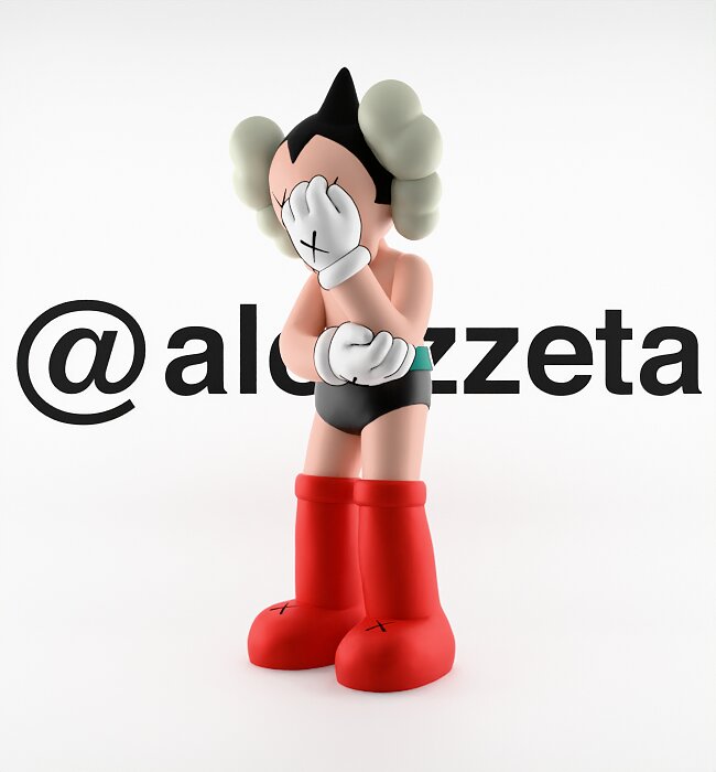 Kaws Astroboy for Print 3D BLEND Model — view 7