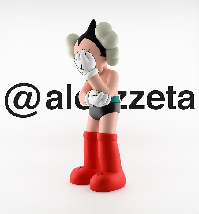 Kaws Astroboy for Print 3D BLEND Model — view 8