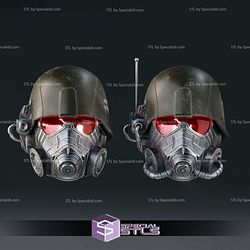 Cosplay STL Files Fallout NCR Ranger Advanced and Elite Helmet 3D Model