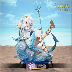 Gawr Gura Party Dress Hololive STL Printer Files 3D Model