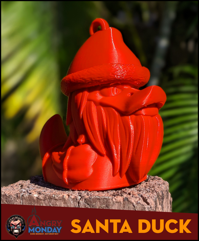 Santa Duck 3D STL Model — view 3