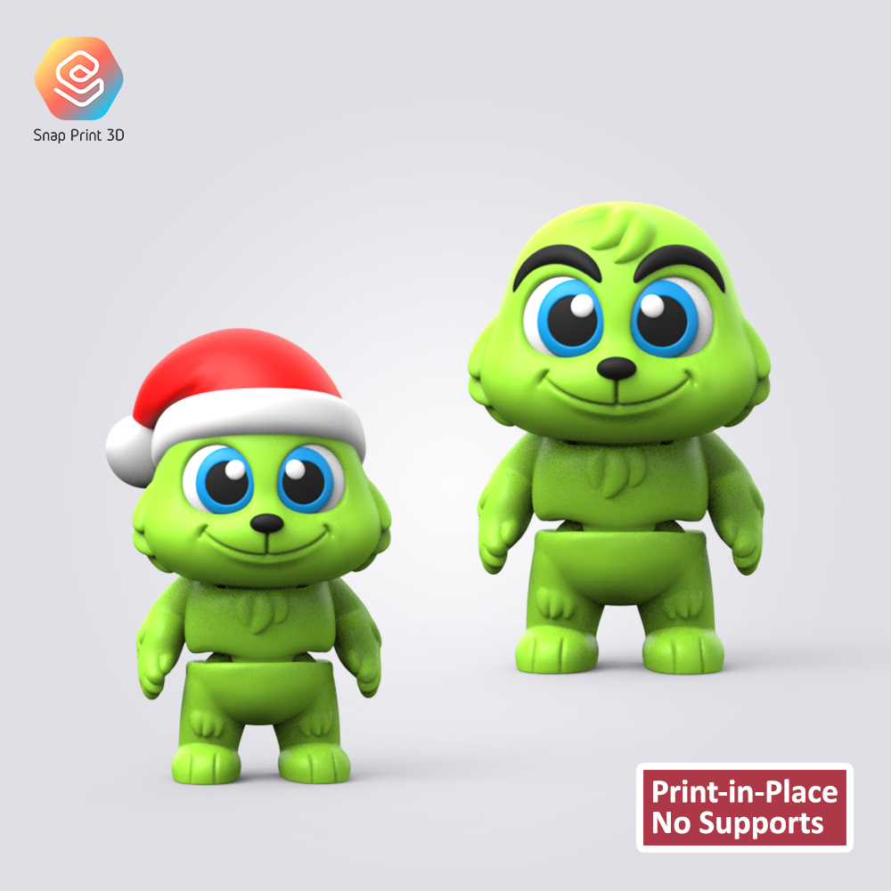 Flexi Grinch 3D STL Model