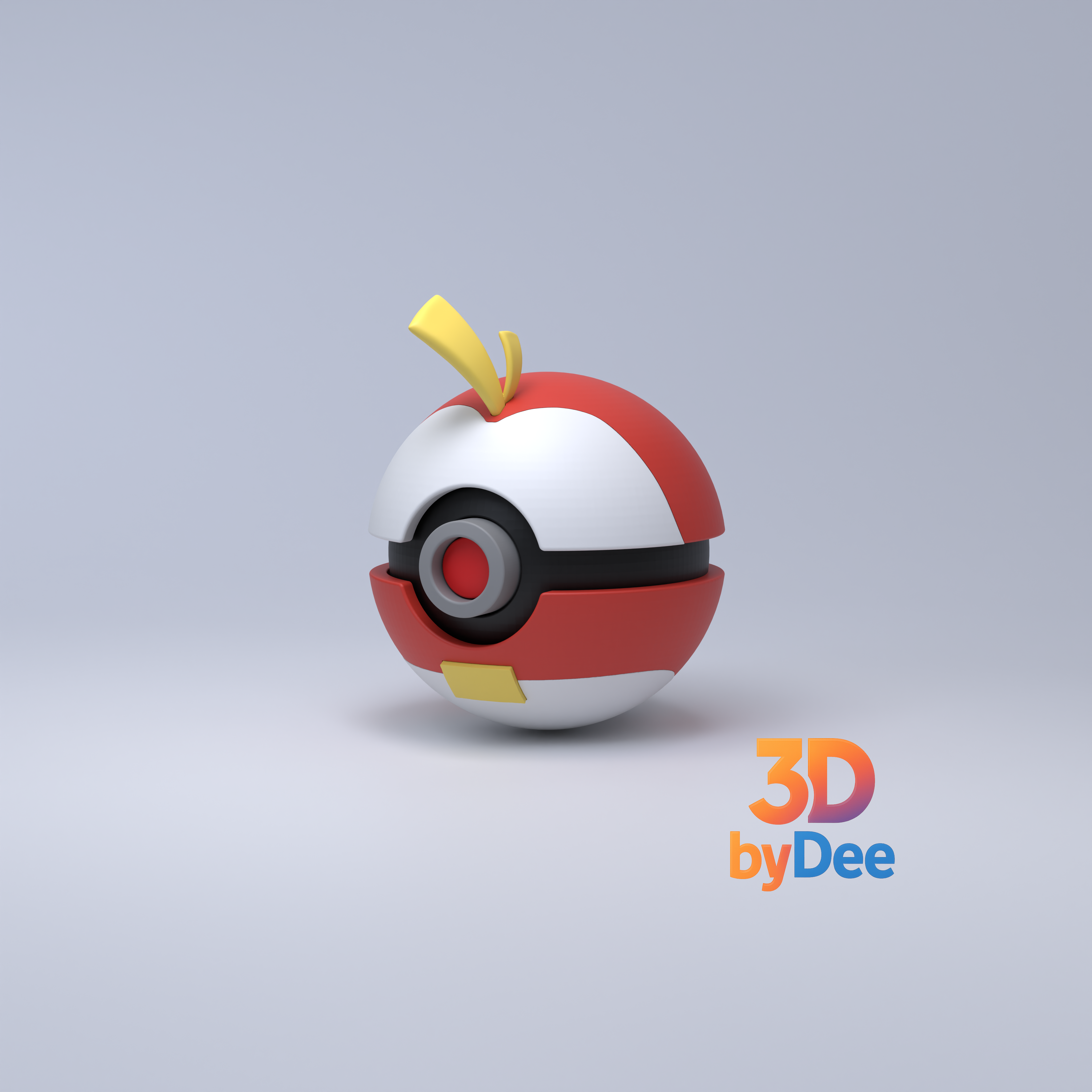 Fuecoco Pokebal 3D 3MF Model — view 2