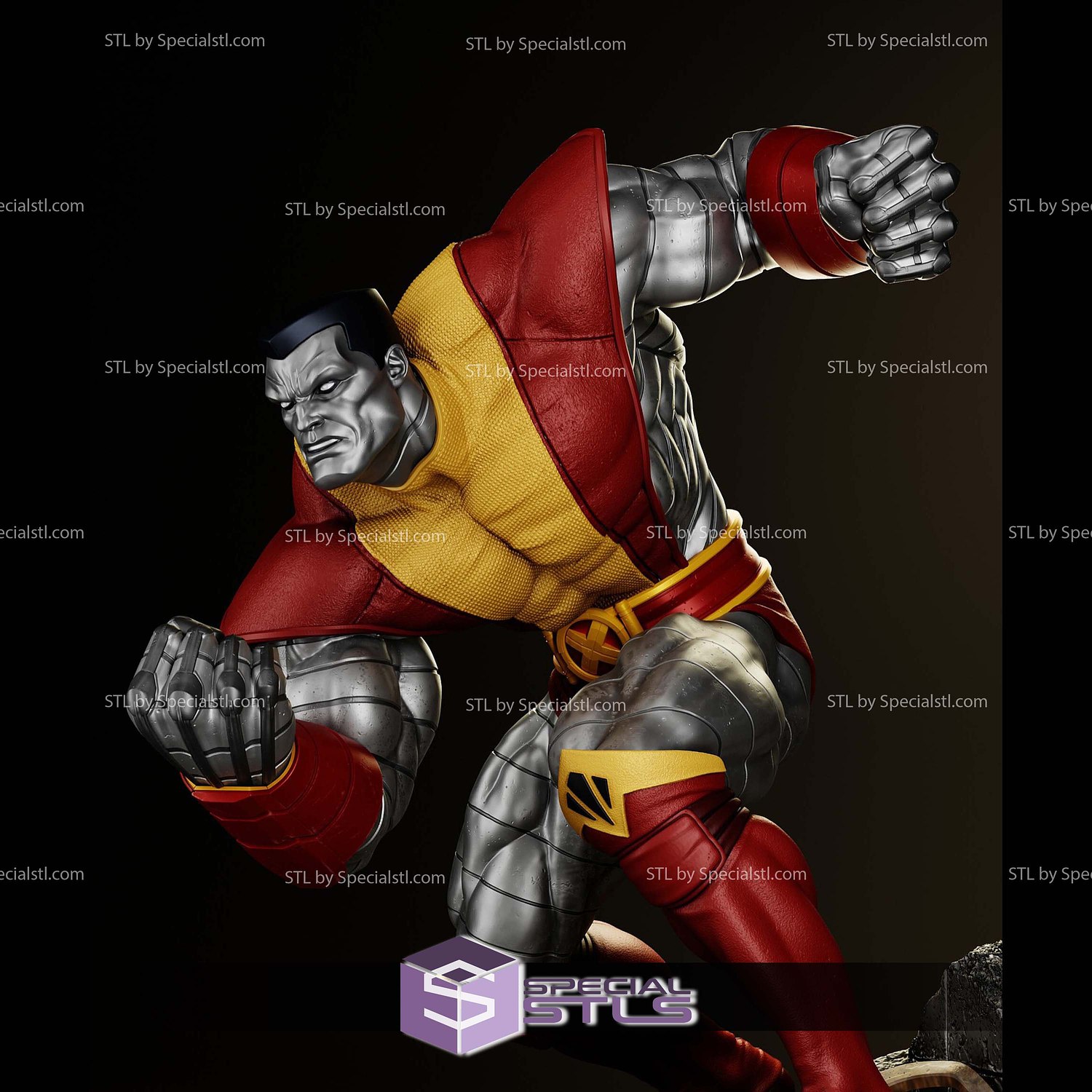 Colossus Punch Pose 3D Printer Files STL Model — view 6