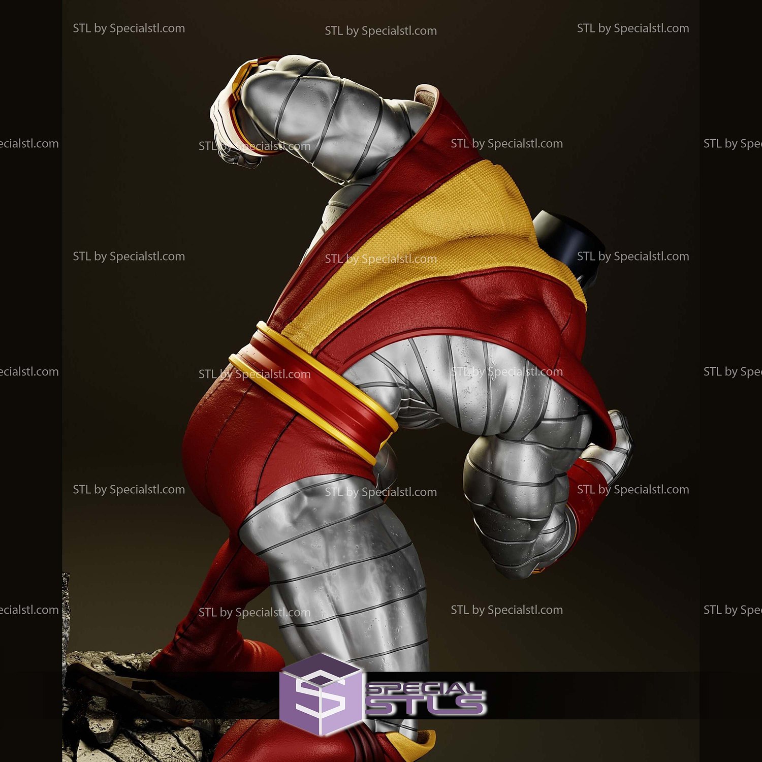 Colossus Punch Pose 3D Printer Files STL Model — view 7