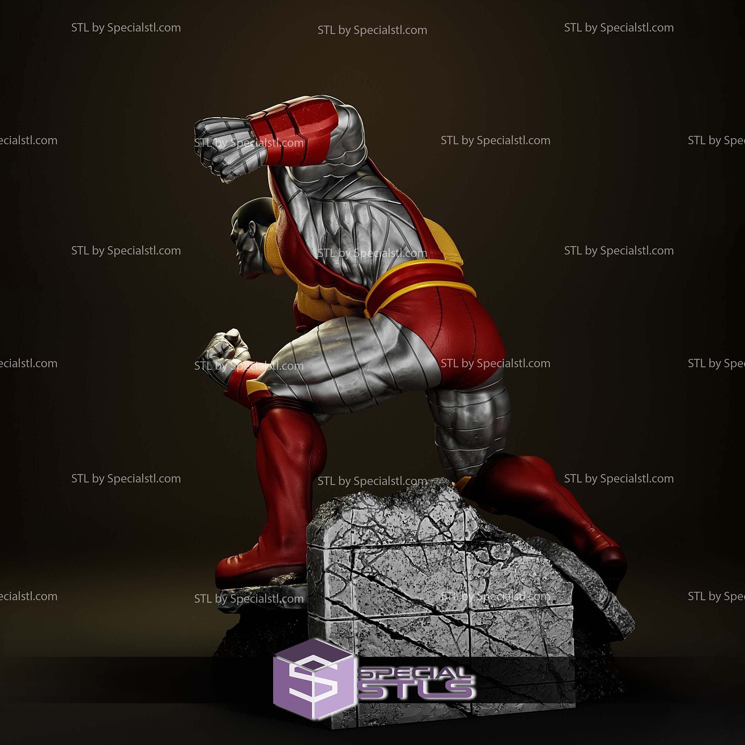 Colossus Punch Pose 3D Printer Files STL Model — view 8