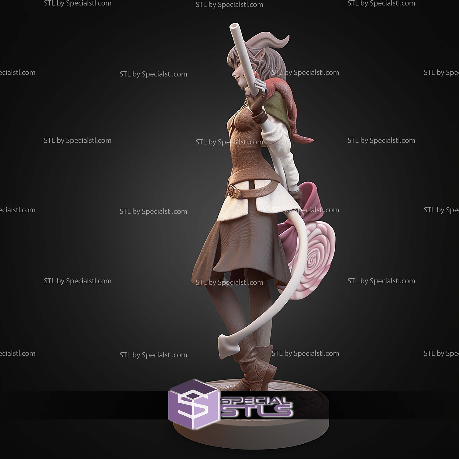 Jester The Mighty Nein 228mm STL Files 3D Model — view 5