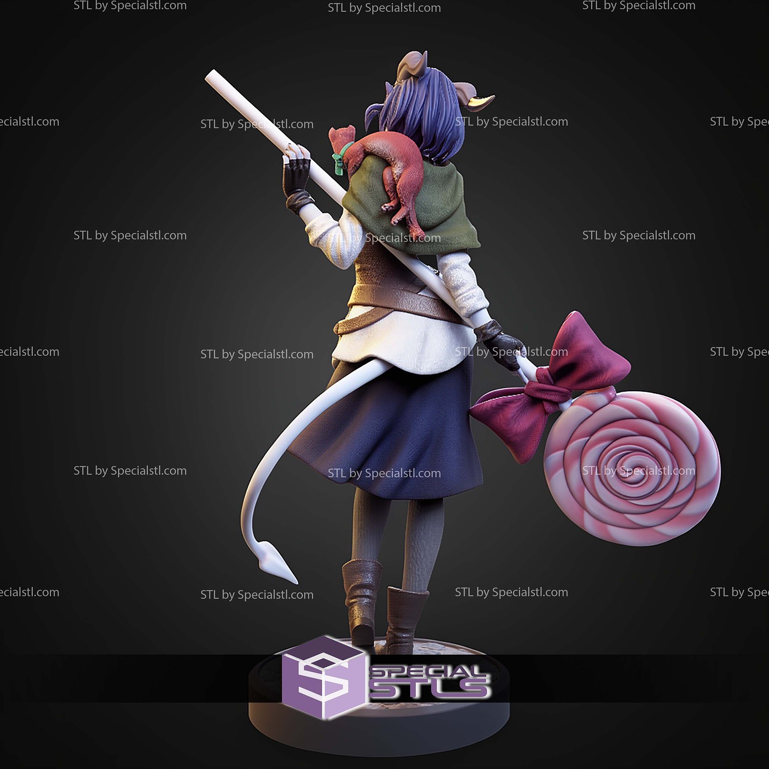 Jester The Mighty Nein 228mm STL Files 3D Model — view 6