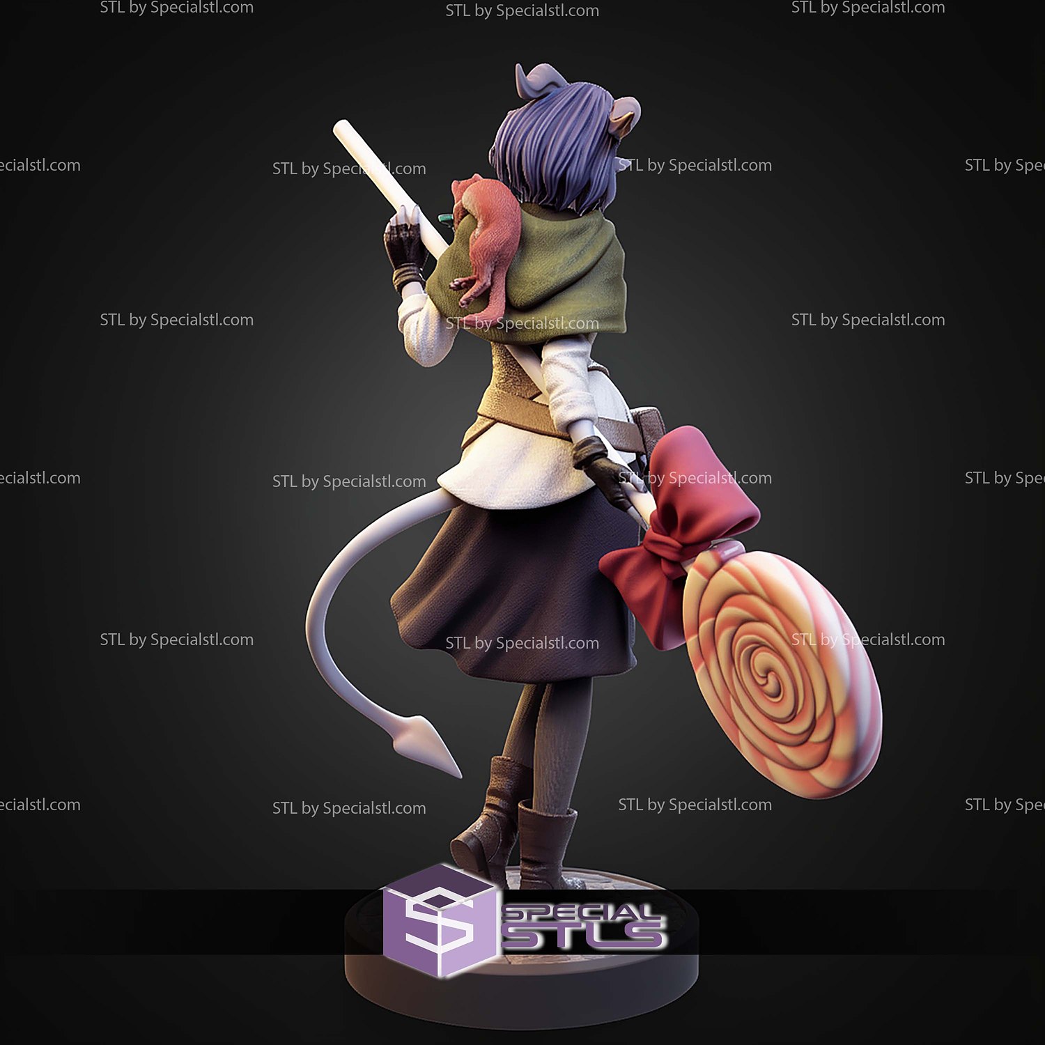 Jester The Mighty Nein 228mm STL Files 3D Model — view 7