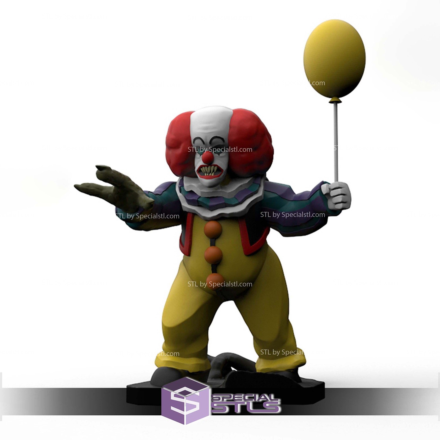 Disney Infinity Style STL Collection - Pennywise 3D Model — view 2