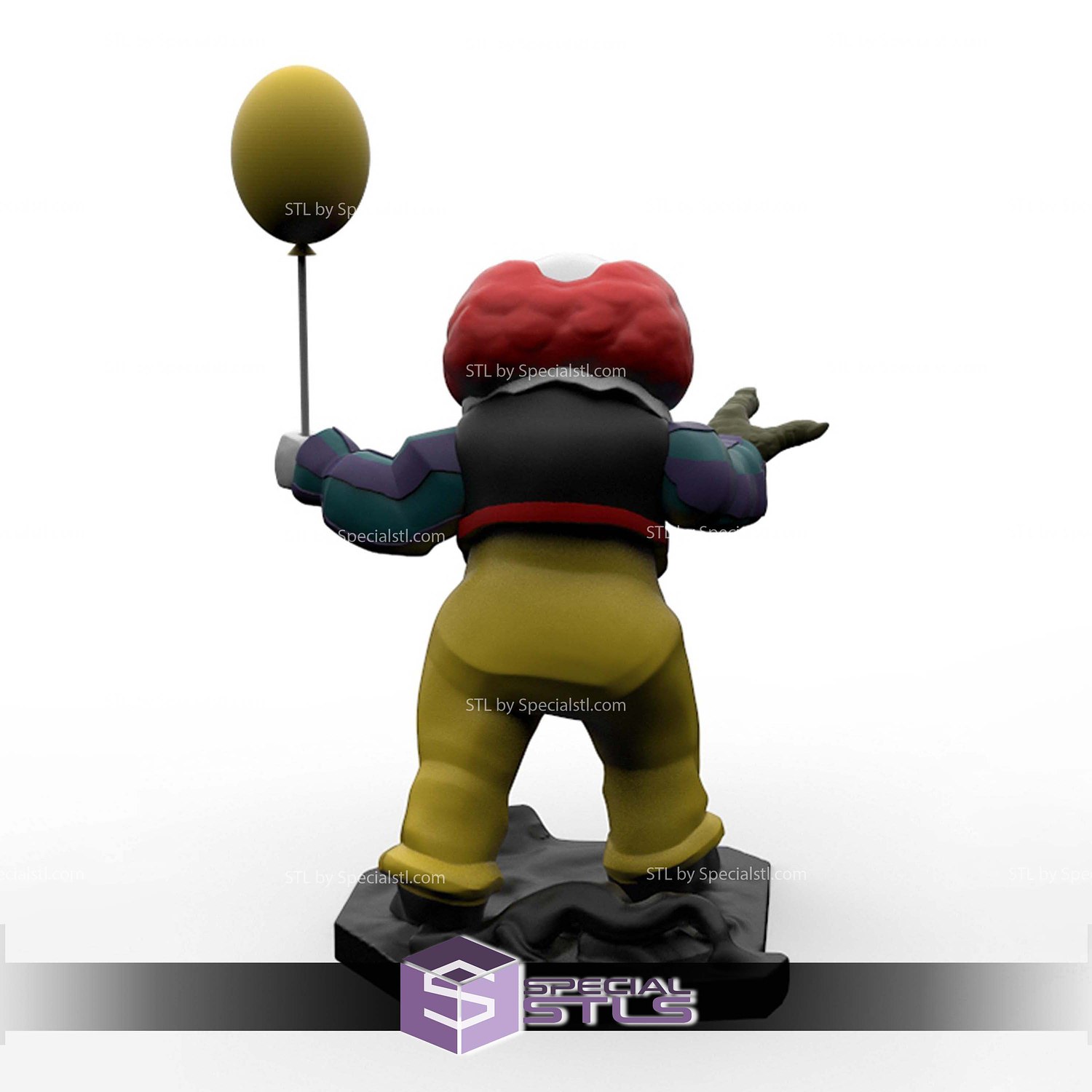 Disney Infinity Style STL Collection - Pennywise 3D Model — view 3