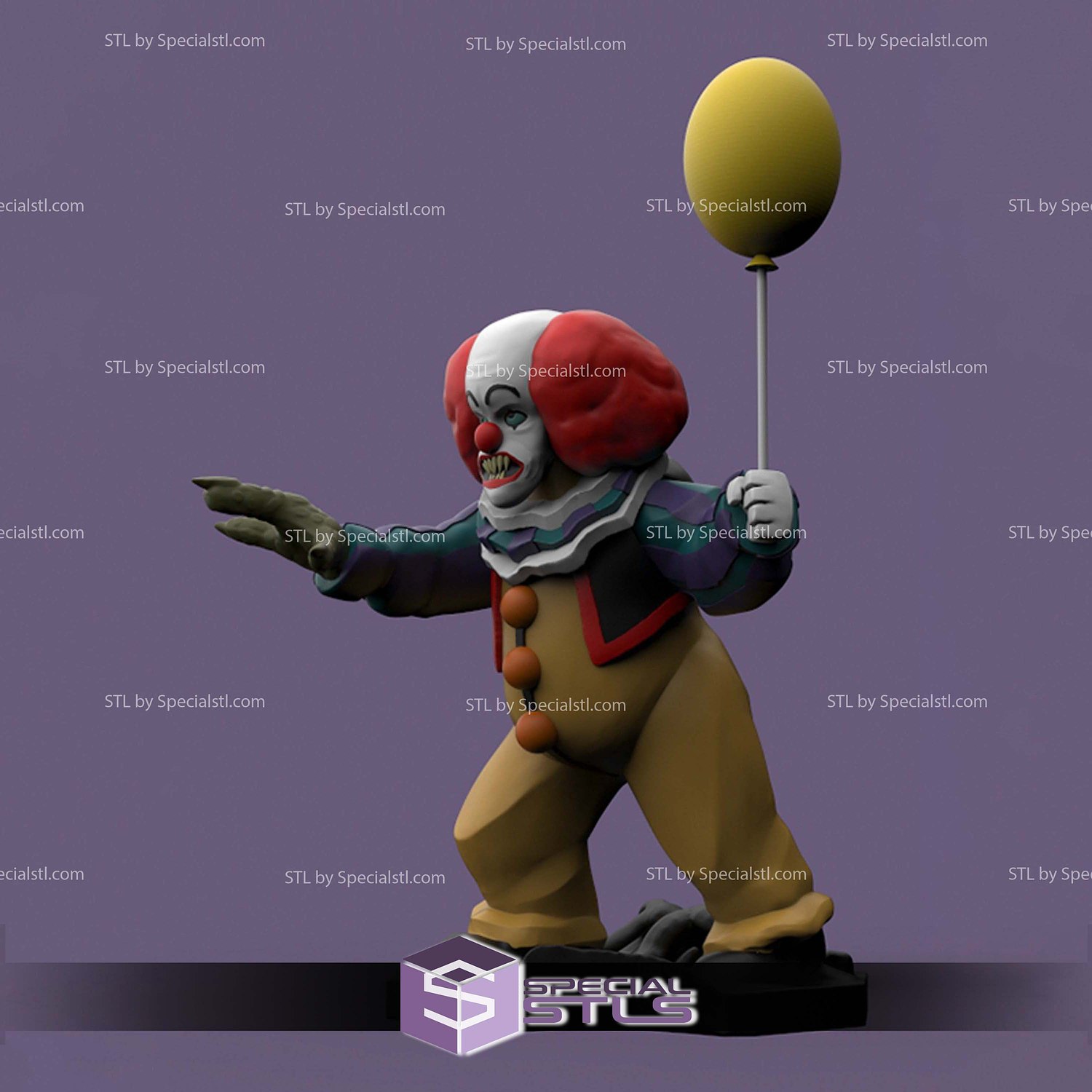 Disney Infinity Style STL Collection - Pennywise 3D Model — view 4