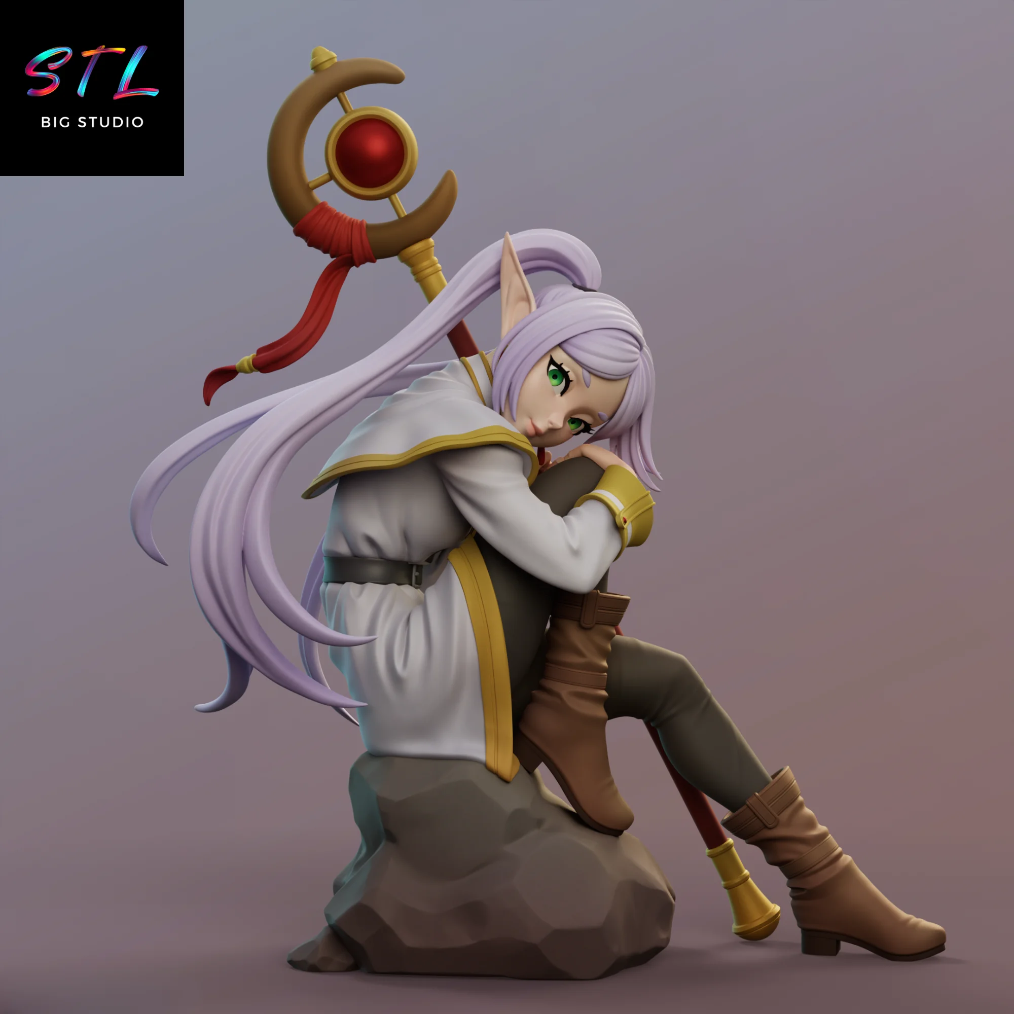 Frieren STL | The Beyond Journey’s End Mage | 3D Printable Figure Model