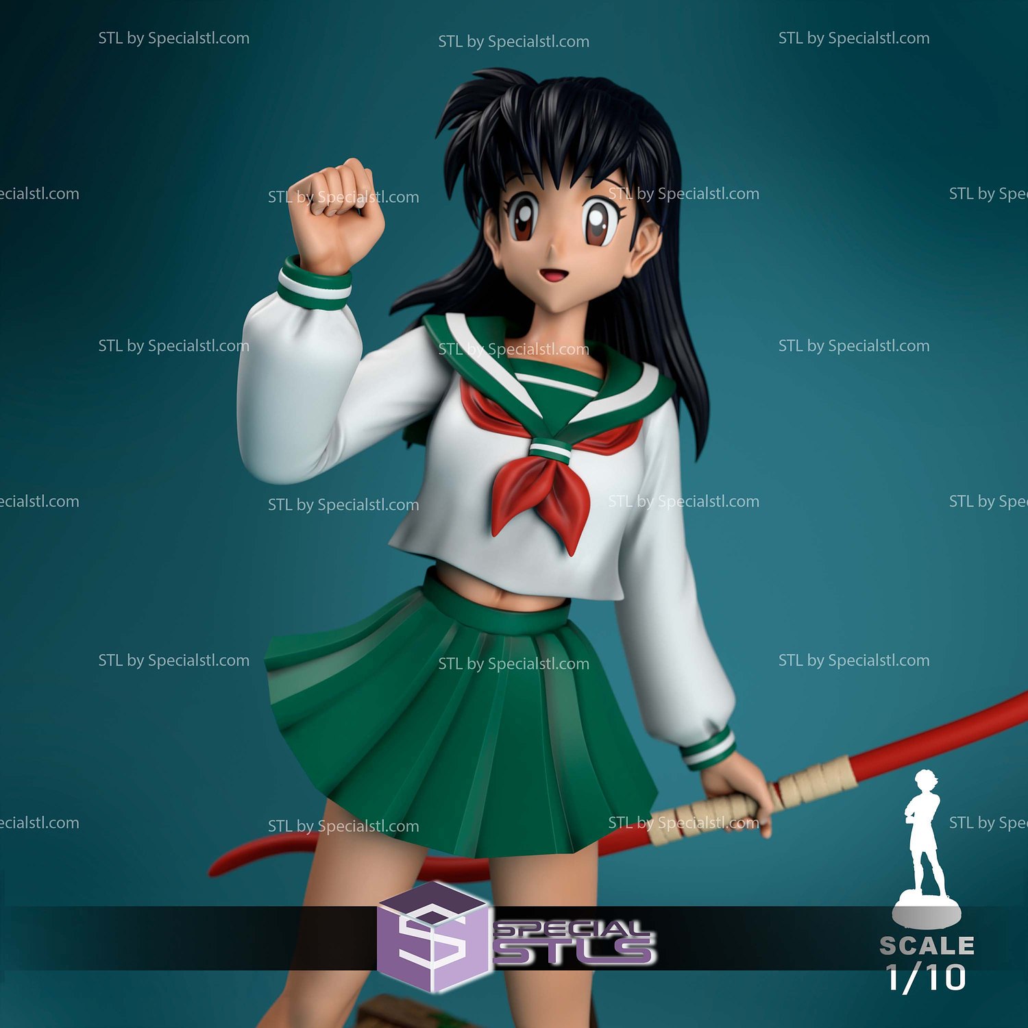 Kagome Higurashi Inuyasha 3D Printer Files STL Model — view 3