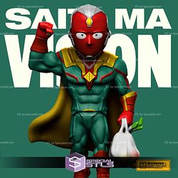 Basic STL Collection - Chibi Saitama Vision 3D Model