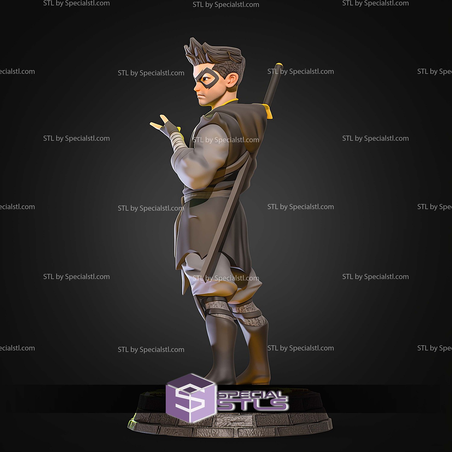 Robin Damian Wayne 298mm STL Files 3D Model — view 3
