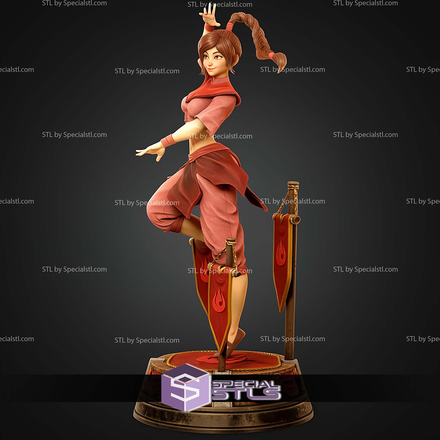 Ty Lee Avatar The Last Airbender STL Files 3D Model — view 2