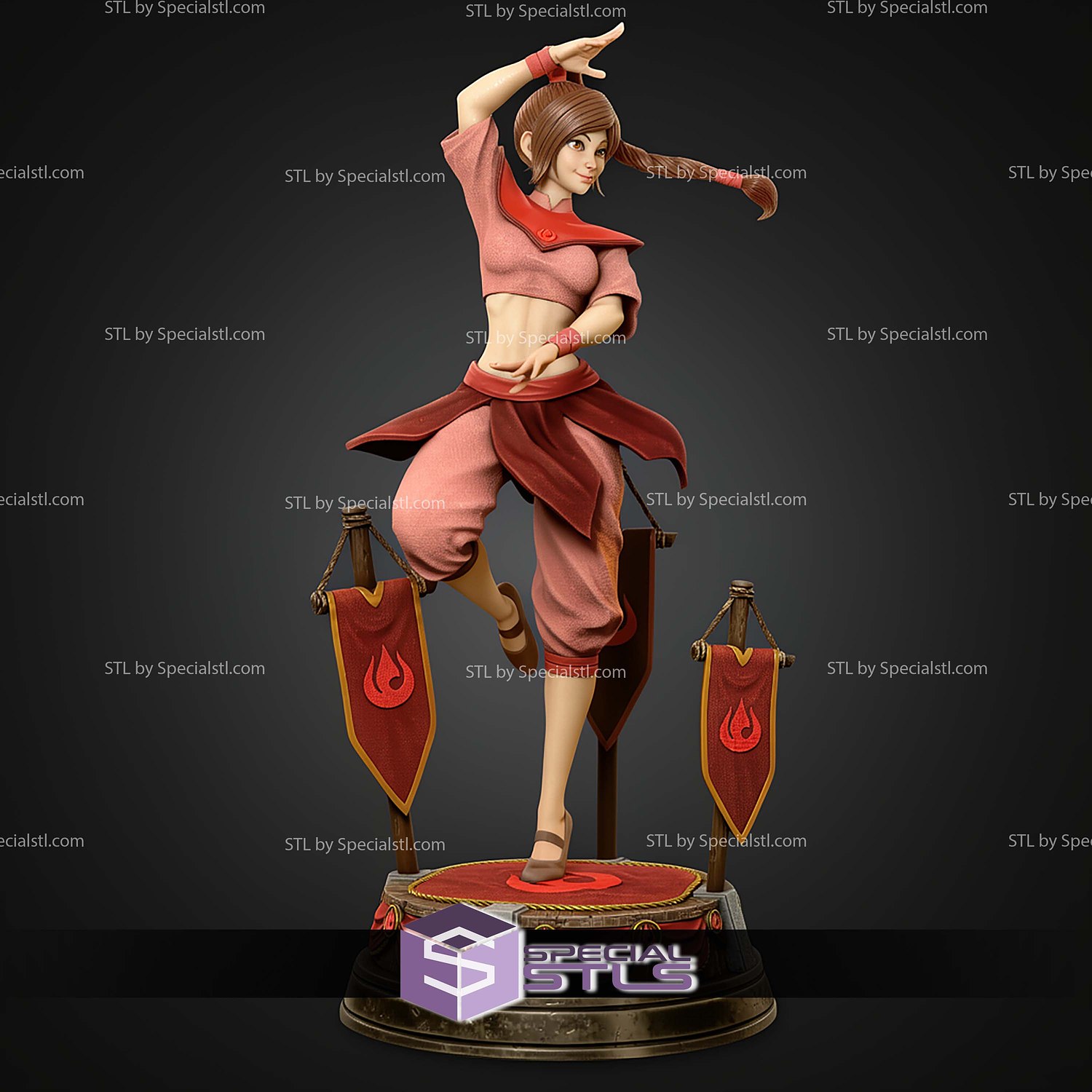Ty Lee Avatar The Last Airbender STL Files 3D Model — view 5