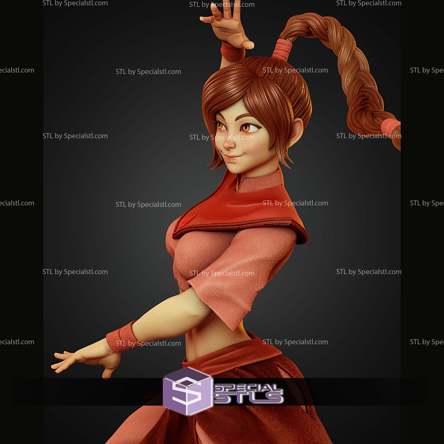 Ty Lee Avatar The Last Airbender STL Files 3D Model — view 7