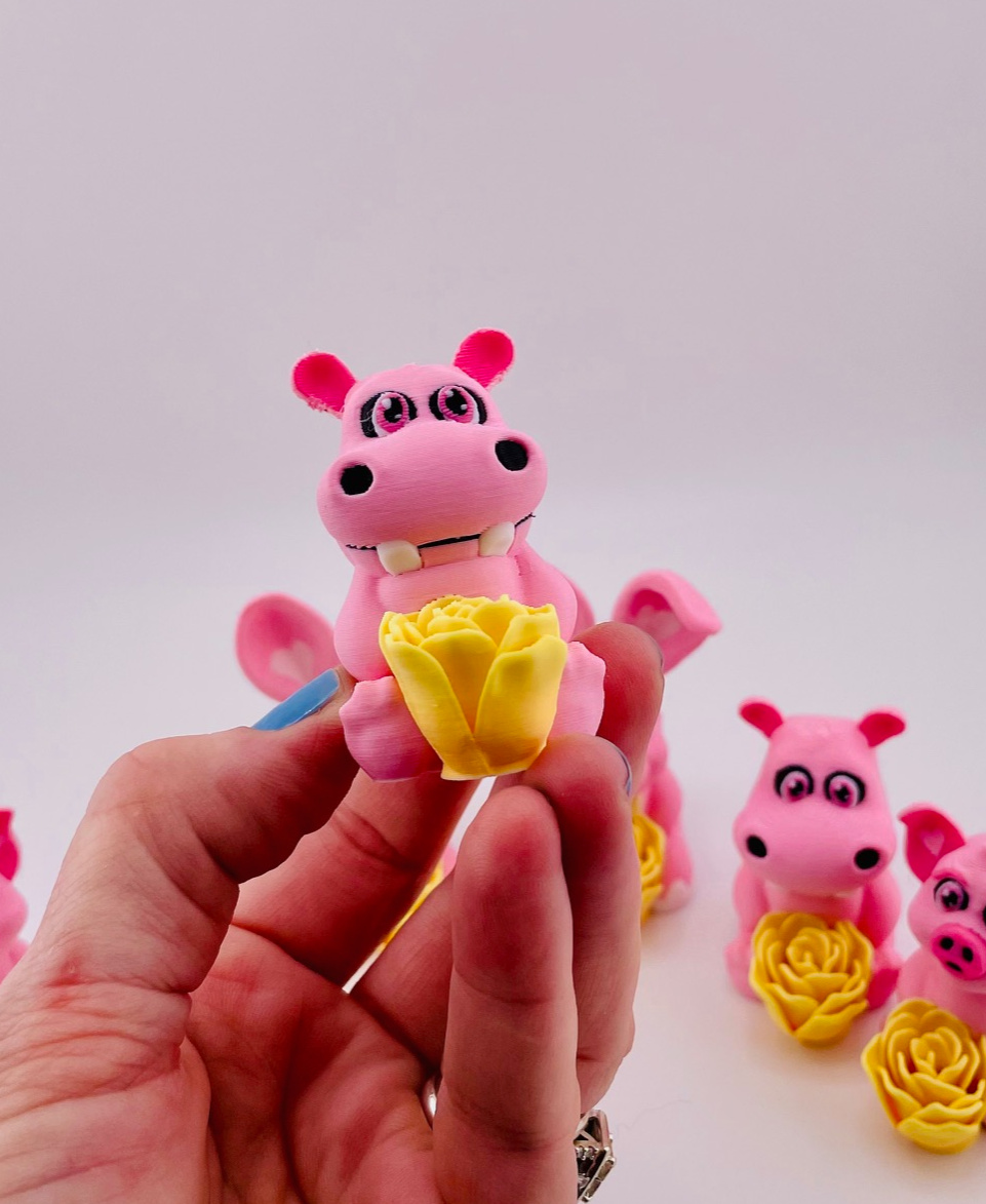 Mother's Day Roseables Hippo 3D 3MF Model