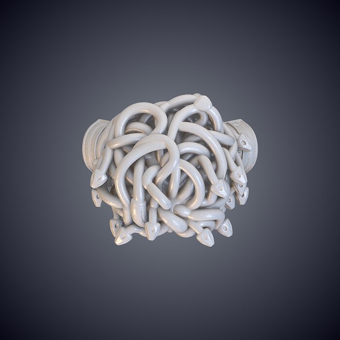 Mythological Medusa Desktop Bust Statue PM-933 3D BLEND Model — view 6