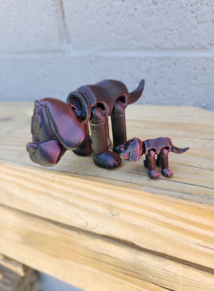 Clifford the Little Red Flexi Dog 3D STL Model — view 5