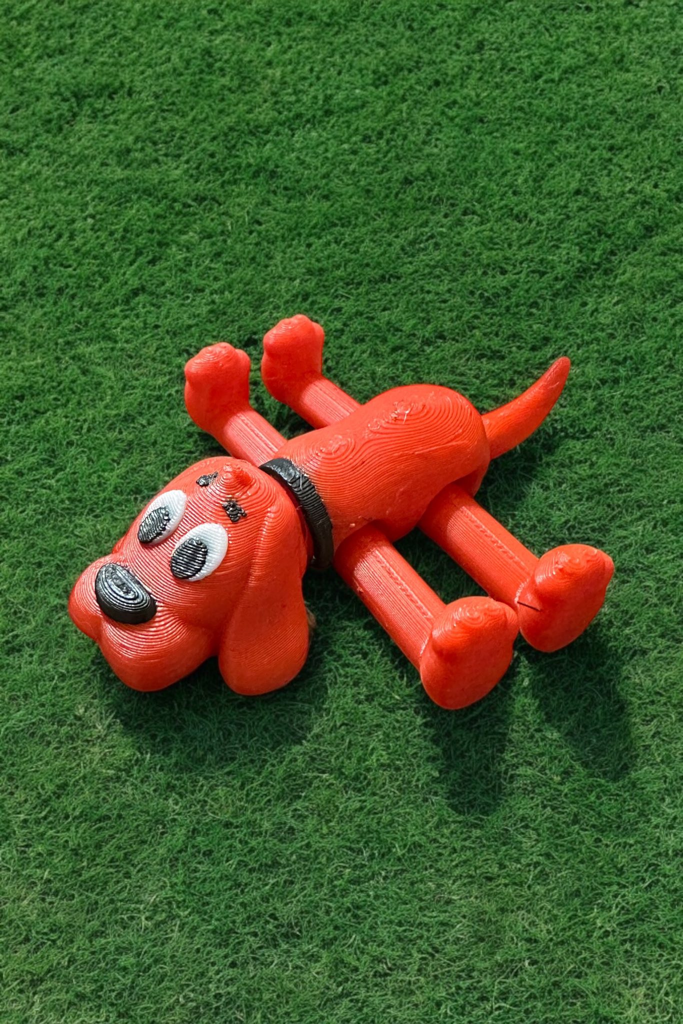Clifford the Little Red Flexi Dog 3D STL Model — view 7