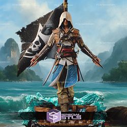 Edward Kenway Assassin Creed Black Flag 3D Printer Files STL Model