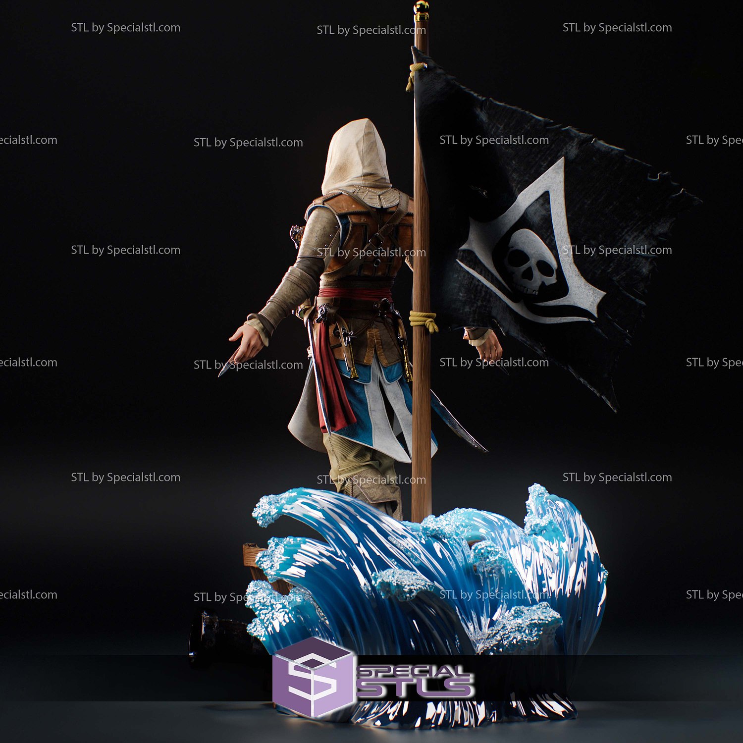 Edward Kenway Assassin Creed Black Flag 3D Printer Files STL Model — view 7