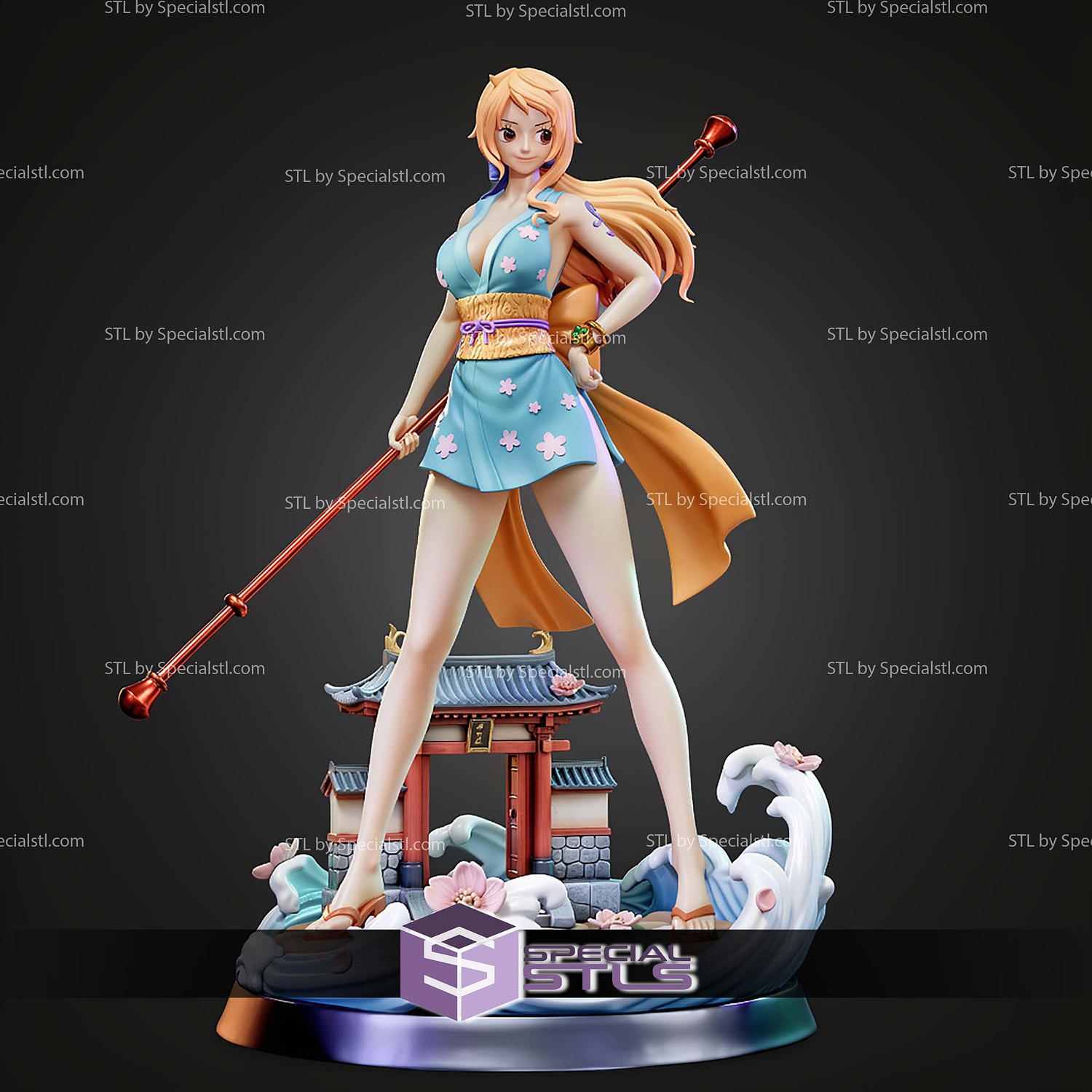 Nami Navigator of Straw Hat STL Files 3D Model — view 5