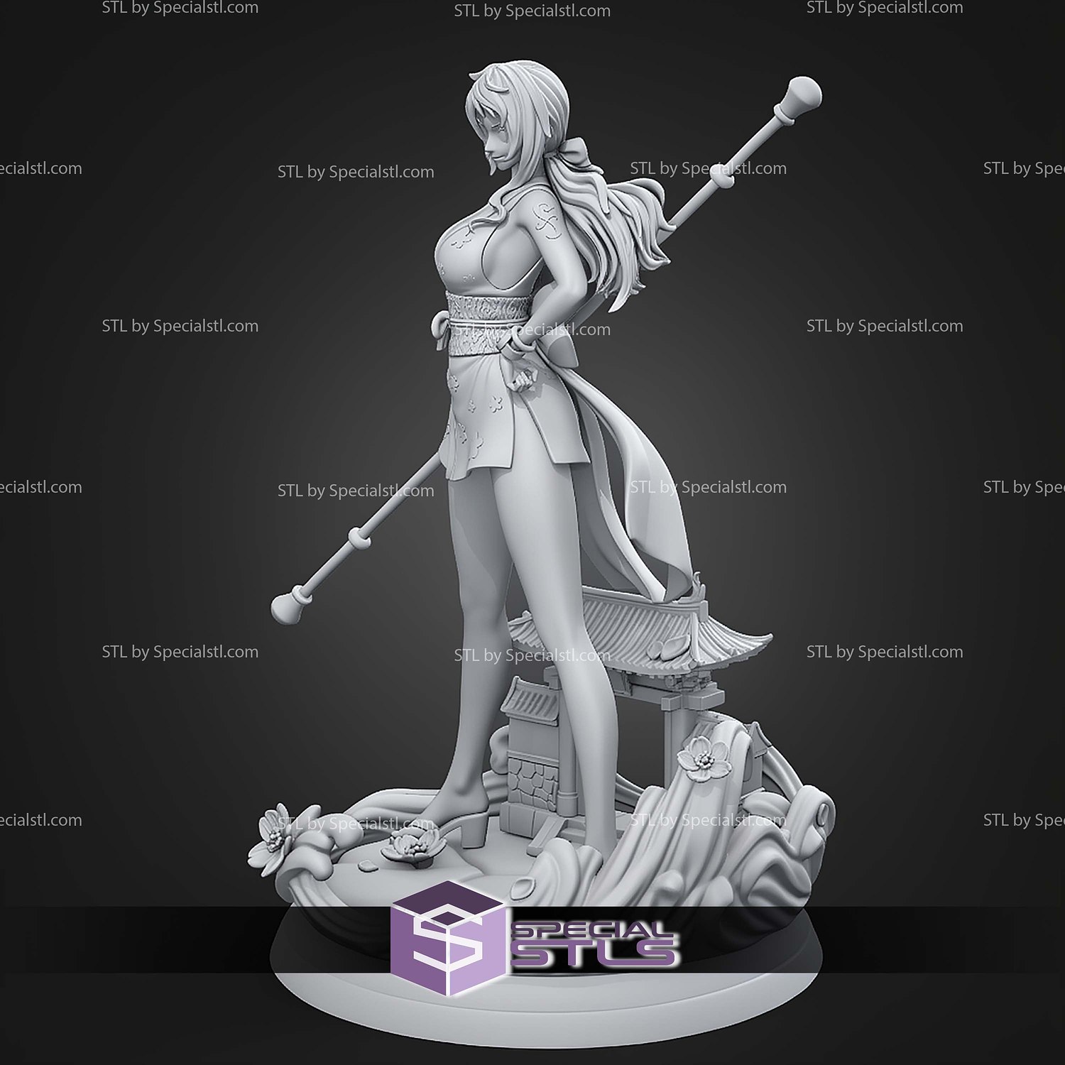 Nami Navigator of Straw Hat STL Files 3D Model — view 6