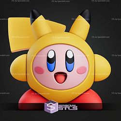 Kirby Pikachu Super Smash STL Files 3D Model