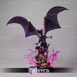 Basic STL Dark Dragon Red Eyes 3D Model